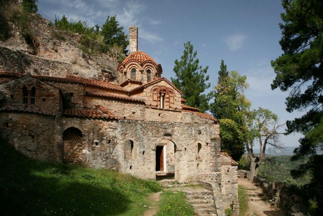 Mystras - Monastery of the Peribleptos - Southern side